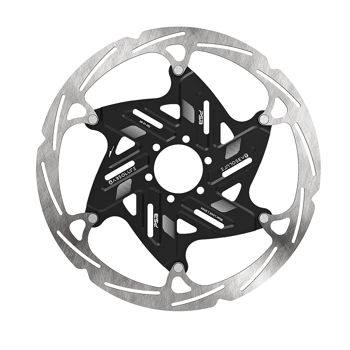 Brake Rotor 6in ABSOLUTE AB-01 2D Floating Disc Brake Rotor 6-Bolt | SYNFINITY